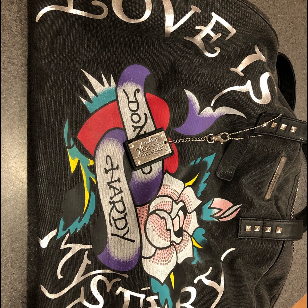 Ed Hardy Travel Bag “Love Is a Mystery”